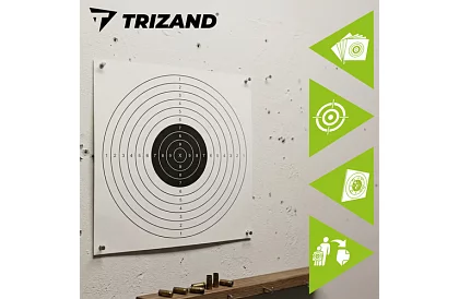 Țintă de tragere 50 × 50 cm – 100 bucăți în ambalaj