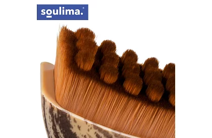 Perie de masaj limfatic pentru față și gât + husă