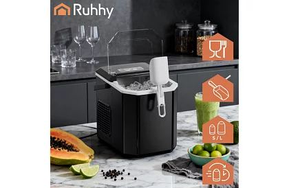 Fabricant de cuburi de gheață 1,2 l – 12 kg / 24 h – negru