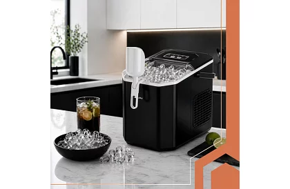 Fabricant de cuburi de gheață 1,2 l – 12 kg / 24 h – negru