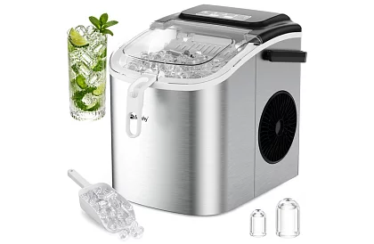 Mașina de făcut cuburi de gheață 1,2 l – 12 kg / 24 h - argintie