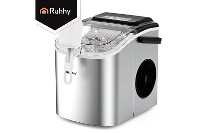 Mașina de făcut cuburi de gheață 1,2 l – 12 kg / 24 h - argintie
