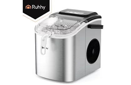 Mașina de făcut cuburi de gheață 1,2 l – 12 kg / 24 h - argintie