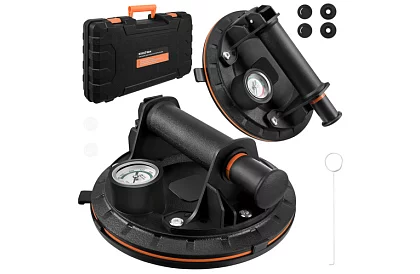 Suport vacuum 2 bucăți în husă pentru plăci, gresie și sticlă – capacitate de încărcare 200 kg