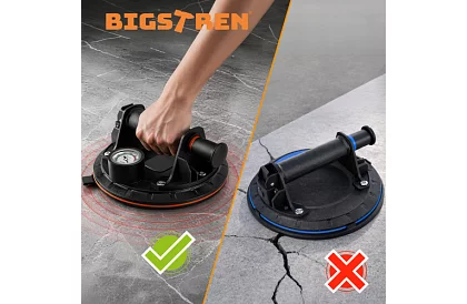 Suport vacuum 2 bucăți în husă pentru plăci, gresie și sticlă – capacitate de încărcare 200 kg