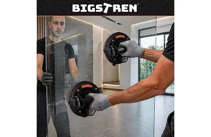 Suport vacuum 2 bucăți în husă pentru plăci, gresie și sticlă – capacitate de încărcare 200 kg