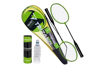 Set de badminton – 2 rachete, 6 petice și o husă