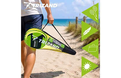 Set de badminton – 2 rachete, 6 petice și o husă