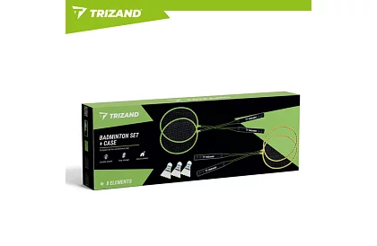 Set de badminton – 4 rachete, 3 shuttlecock-uri și o husă