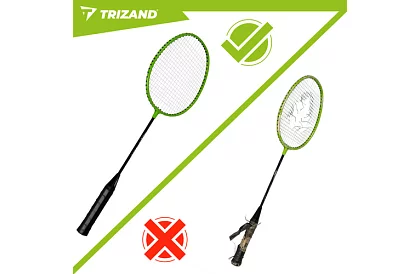 Set de badminton – 4 rachete, 3 shuttlecock-uri și o husă