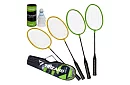Set de badminton – 4 rachete, 3 shuttlecock-uri și o husă