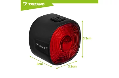 Lampa LED spate pentru bicicletă – 6 moduri, IP66