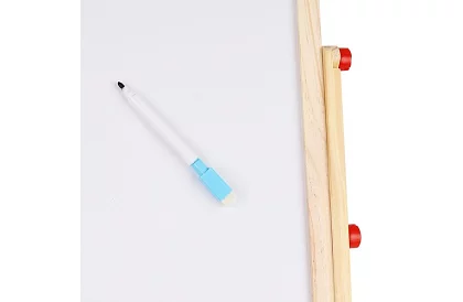 Tablă de lemn dublă pentru copii 6 în 1 + accesorii