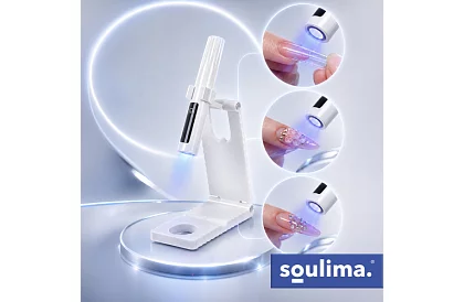 Lampă UV portabilă pentru unghii + suport