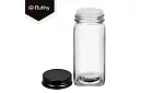 Set de 24 borcane de sticlă pentru condimente 120 ml + etichete