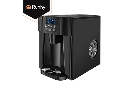 Generator de cuburi de gheață pentru acasă cu LCD – compresor 12 kg/24 h – negru