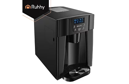 Generator de cuburi de gheață pentru acasă cu LCD – compresor 12 kg/24 h – negru