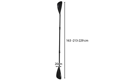 Paddle ajustabil 2 în 1 – kayak, paddleboard - 229 cm