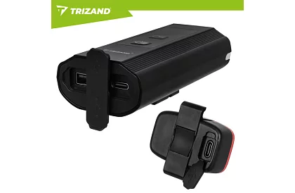 Set de lumini LED pentru bicicletă – 1300 lm, 5200 mAh