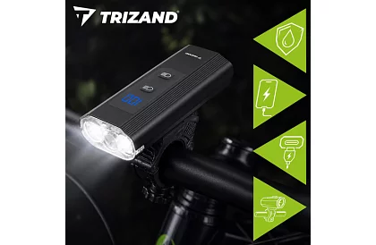 Set de lumini LED pentru bicicletă – 1300 lm, 5200 mAh