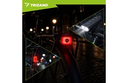 Set de lumini LED pentru bicicletă – 1300 lm, 5200 mAh