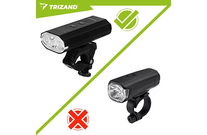 Set de lumini LED pentru bicicletă – 1300 lm, 5200 mAh