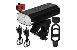 Set de lumini LED pentru bicicletă – 1300 lm, 5200 mAh
