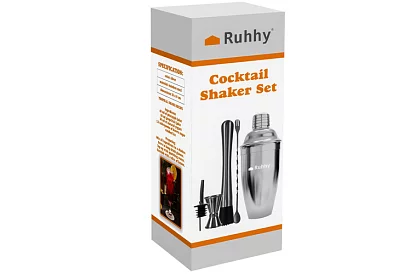 Set de barman din oțel inoxidabil de 700 ml – set de 6 piese