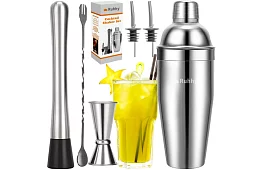 Set de barman din oțel inoxidabil de 700 ml – set de 6 piese