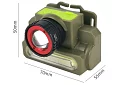 LED reîncărcabil LED frontal DOCOSS 2 în 1 - ZOOM - CREE LED + COB LED