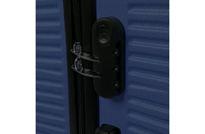 Set de 3 valize de călătorie cu roți 39 l, 70 l, 99 l – albastru închis