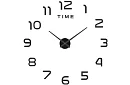 Ceasuri DIY de perete negre – diametru 60 până la 130 cm