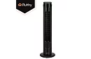 Ventilator oscilant pe stâlp de 83 cm, 45 W – negru + telecomandă