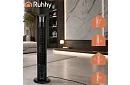 Ventilator oscilant pe stâlp de 83 cm, 45 W – negru + telecomandă