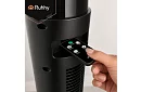 Ventilator oscilant pe stâlp de 83 cm, 45 W – negru + telecomandă