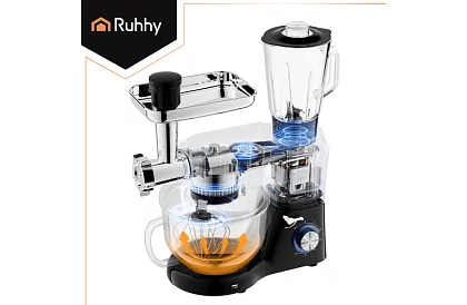 Robot de bucătărie cu blender și râșniță de carne – 2000 W, bol încălzit 6,2 l