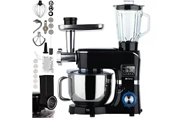 Robot de bucătărie cu blender și râșniță de carne – 2000 W, bol încălzit 6,2 l
