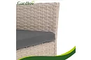 Set de mobilier de grădină – masă, canapea, 2 scaune – bej