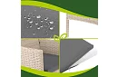 Set de mobilier de grădină – masă, canapea, 2 scaune – bej