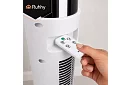 Ventilator oscilant pe stâlp 83 cm, 45 W – alb + telecomandă