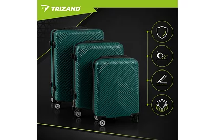 Set de 3 valize de călătorie cu roți 39 l, 70 l, 99 l – verde