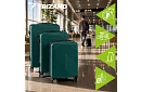 Set de 3 valize de călătorie cu roți 39 l, 70 l, 99 l – verde