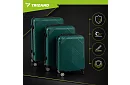 Set de 3 valize de călătorie cu roți 39 l, 70 l, 99 l – verde