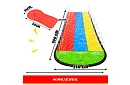 Tobogan triplu cu fântână 480 cm + 3 ambarcațiuni