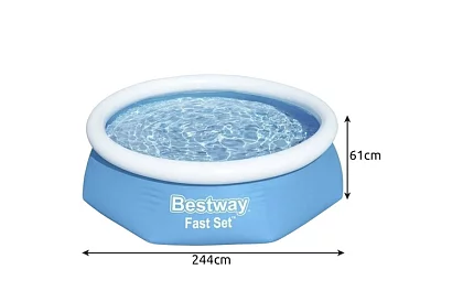 Piscină gonflabilă cu margine umflată 244 × 61 cm – Bestway B57448