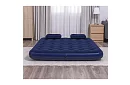 Saltea gonflabilă cu pompă și perne 203 × 152 × 22 cm – B67374