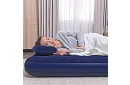 Saltea gonflabilă cu pompă și perne 203 × 152 × 22 cm – B67374