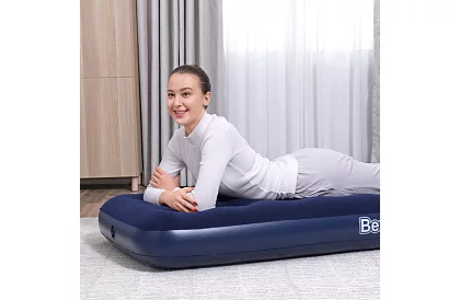 Saltea gonflabilă din catifea 185 × 76 × 22 cm – B67000