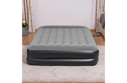 Saltea gonflabilă cu pompă încorporată și perne 203 × 152 × 46 cm – B67403