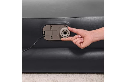 Saltea gonflabilă cu pompă încorporată și perne 203 × 152 × 46 cm – B67403